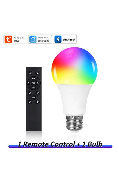 Choice مصباح Tuya الذكي LED E27 بقوة 9 واط، يعمل بجهد 220 فولت، مزود بتقنية ب...