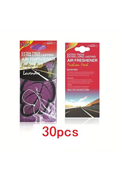 Choice6 30 قطعة بنفسجية، 3-60 قطعة معطر جو للسيارة، ورق معطر طبيعي برائحة الش...