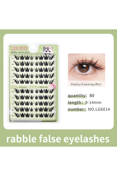 Choice رموش صناعية LG6014 Life Girls، 10 صفوف، سعة كبيرة، بدون غراء، 6 أنماط،...