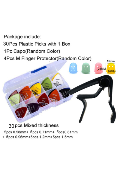 Choice12 30MixBox1Capo4M Guitar Tool Kit Guitar Capo / Guitar ks / Tunner / F...