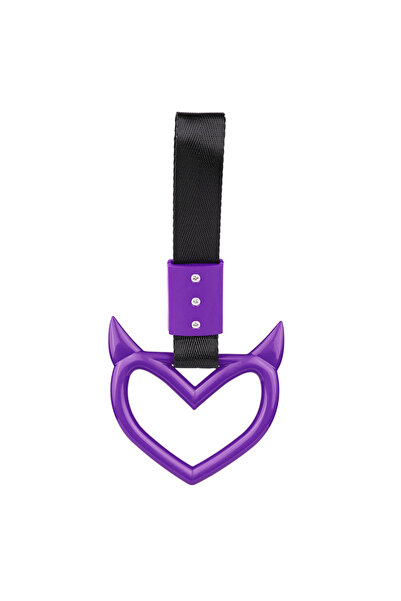 Choice8 مقبض حافلة زوريكاوا رينج أرجواني اللون، بتصميم JDM، على شكل قلب الشيط...