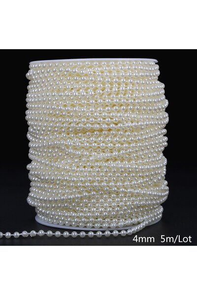 choice2 4mm 5m Clothing Accessories ABS Imitation Pearl Cotton Thread Pearl C...