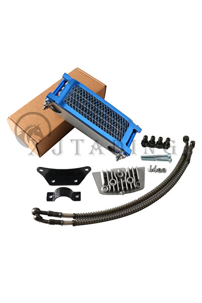 Choice8 Blue 50-110cc-L Motocross Universal 50cc-140cc Modified Oil Cooler Oi...
