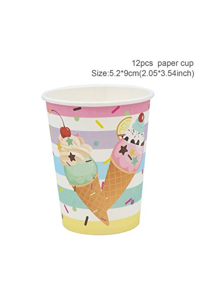 Choice1 مفرش مفرش طاولة ، أدوات مائدة للاستخدام مرة واحدة لحفلة بطابع الآيس ك...