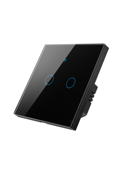 choice2 2gang (black) Tuya WiFi Smart Switch EU Light Neutral Wire/No Neutral...
