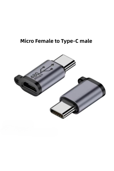 Choice5 محول واحد من نوع Micro إلى Type-C، محول من USB-C إلى Micro إلى Mini U...