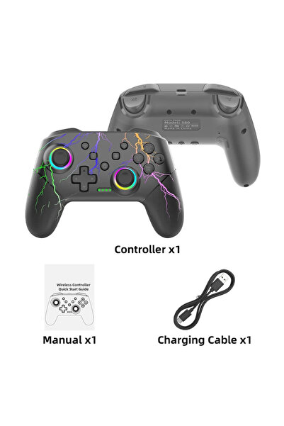 Choice وحدة تحكم ألعاب لاسلكية Thunder Light لجهاز Switch 2 / Switch OLED / L...
