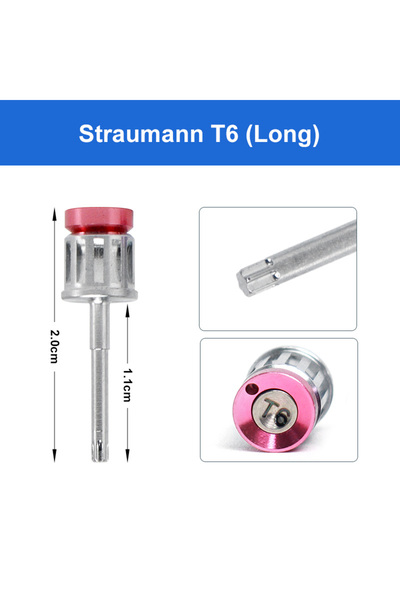 Choice1 مفتاح عزم دوران طويل T6 لزراعة الأسنان، مفك براغي، طقم تركيبات أسنان،...