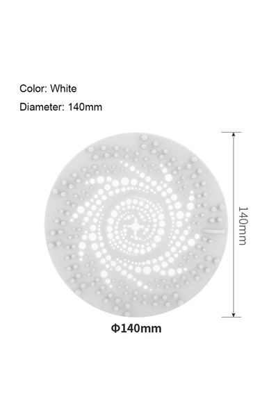 Choice12 قطعة واحدة من مصفاة شعر بيضاء، مانعة للانسداد، مناسبة لحوض الاستحمام...