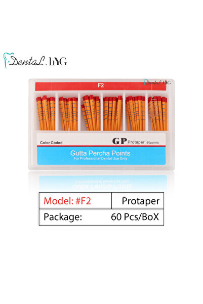 Choice21 بروتابر إف 2، رؤوس غوتا بيركا لعلاج جذور الأسنان، أطراف من ألياف قطن...