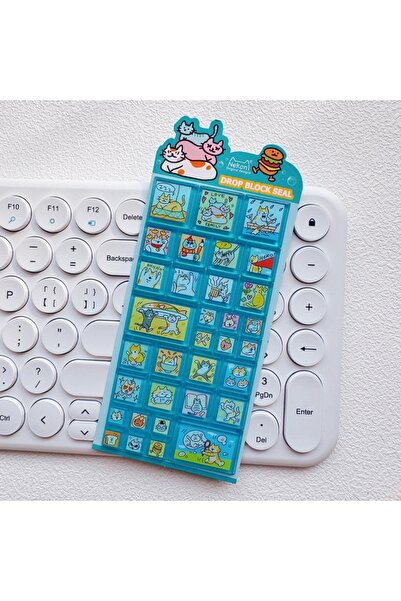 Choice3 51488 أخضر NEKONI قطة لطيفة كلب أرنب مربع قطرة أسود ختم محطة سكرابوكي...