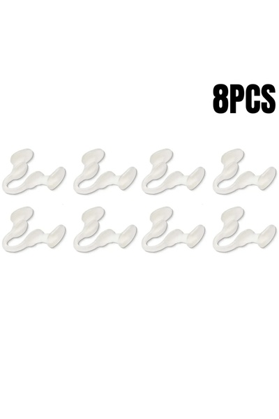Choice9 مشبك أنف أبيض 8 قطع (2/4/6/8/10 قطع) مضاد للشخير، موسع أنف ناعم، جهاز...