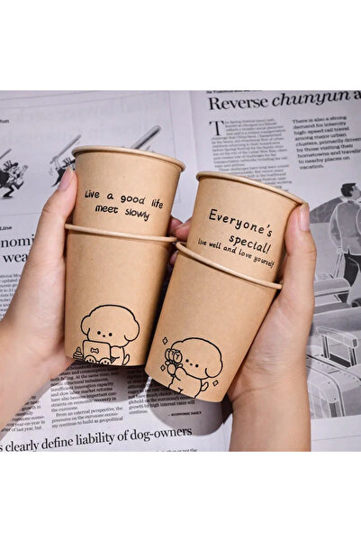 Choice3 50pcs A 50PCS 250ml Disposable Biodegradable Paper Cup Tasting Cup Co...