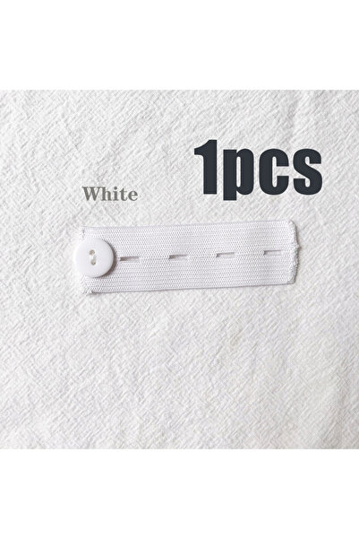 Choice6 white 1pcs 1/5PC Elastic Waist Extenders Belt Practical Waist Extensi...
