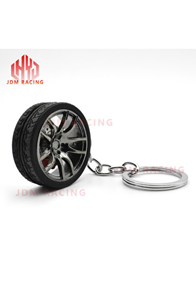 Choice4 A design Black Hot RIM Car Wheel hub Keychain Key ring with Brake Dis...