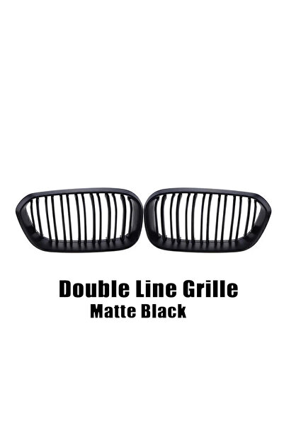 choice2 Double-Matte Black XVIP 1 Pair Front Grilles For BMW 1 Series F20 F21...