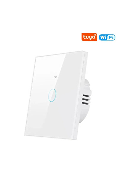 Choice5 مفتاح إضاءة ذكي يعمل باللمس من نوع Tuya WiFi، أحادي المخرج، أبيض اللو...