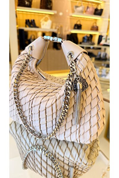 KRISTE BELL İthal Balık Sırtı Zİncir Aksesuarlı Uzun Askılı Kadın Çanta -27174-