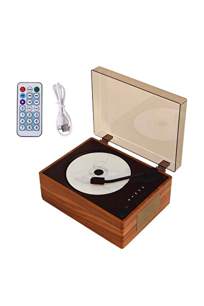 choice2 مشغل أقراص مدمجة بتصميم كلاسيكي بني خشبي من APWIKOGER، قابل لإعادة ال...