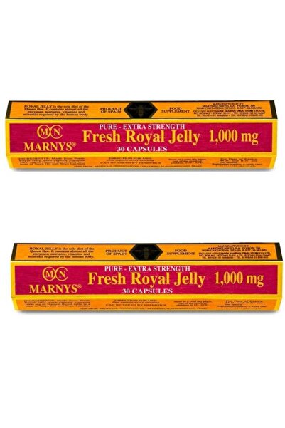 Marnys Fresh Royal Jelly Supplement 1000 mg - 30 Capsules (1+1)