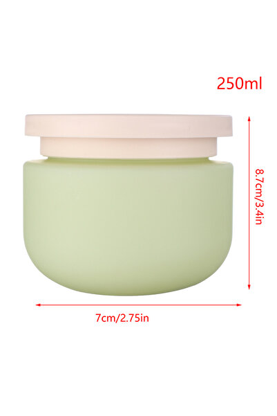 Choice3 زجاجة بلاستيكية فارغة قابلة لإعادة التعبئة سعة 250 غرام، لون أخضر، رم...