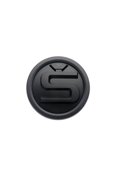 Choice7 1PC 9cm Matte black S 8/9/10cm Emblem Car Front Hood Badge Rear Trunk...