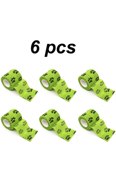 choice2 5 سم × 4.5 م، 6 قطع، أخضر، أداة تنظيف الجراء من الأوساخ، مناسبة للخرو...