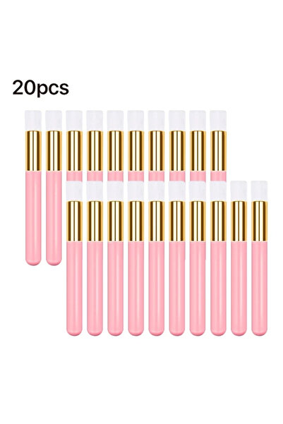 Choice6 A0069-Pink-20PCS 10/20/50pcs Eyelash Cleaning Brush Lash Shampoo Brus...