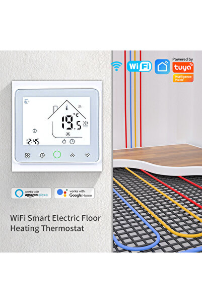 choice2 16A Electric Heating Smart WiFi Thermostat AC230V 3A 16A APP/Voice Co...