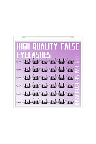 Choice6 Style 2 Natural Cosplay False Eyelashes No Glue Need Eyelash Clusters...