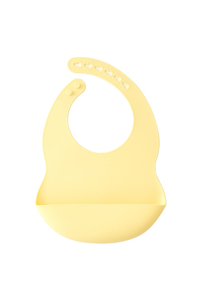 Choice5 20-Light yellow Color Kids 1PCS Silicone Baby Bib Adjustable Waterpro...