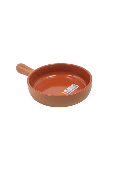 Generic مقلاة فخارية إسبانية بمقبض 26 سم