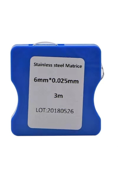 Choice1 1roll stell-6mm Dental Stainless Steel Matrix Strips Resin Film Resto...