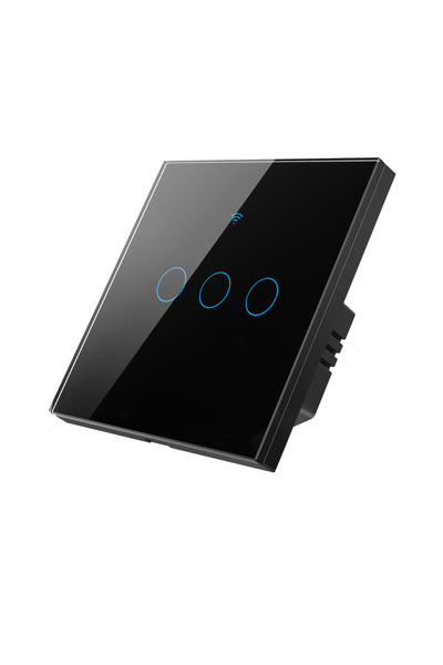 Choice1 3gang (black) Tuya WiFi Smart Switch EU Light Neutral Wire/No Neutral...