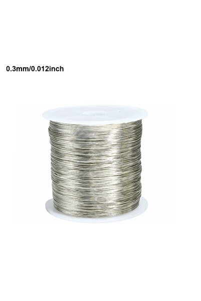 Choice1 سلك معدني فضي 0.3 مم، طول 100 متر/لفة، متوفر بألوان ذهبية وفضية وسودا...