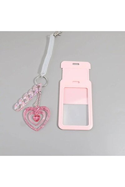 choice2 حامل بطاقات أنيق على شكل سوار، قلادة على شكل قلب مجوف، حامل بطاقة هوي...