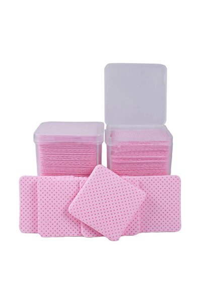 choice2 200 قطعة وردية اللون، 200 قطعة/الصندوق، مناديل قطنية لإزالة طلاء الأظ...