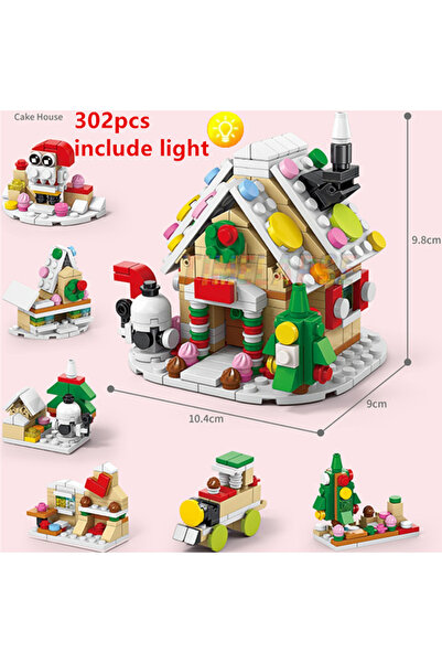 Choice no Box 302pcs DIY Lights Mirror Face Box Christmas Elk Deer Santa Clau...