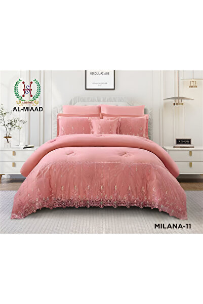 Red Rose Milana Luxury Lace Duvet (7 Pieces) - Double Size - 240*260