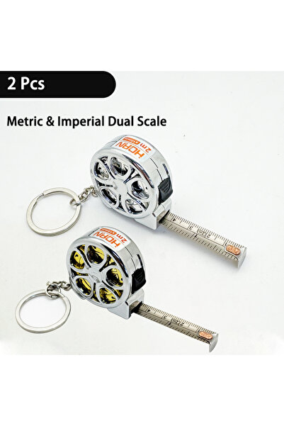 Choice silver and gold Mini Pocket Tape Measure 2M Stainless Steel Blade & AB...