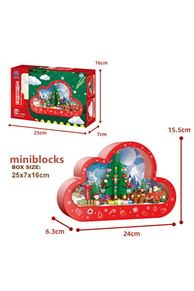 Choice4 in Box 939pcs DIY Lights Mirror Face Box Christmas Elk Deer Santa Cla...
