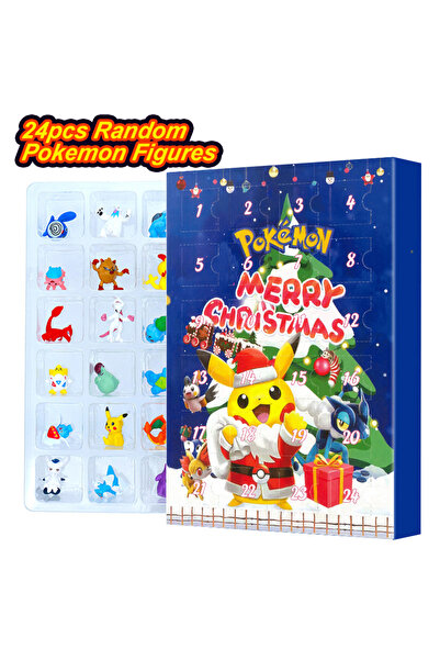 Choice8 بانداي ٢٤ قطعة مع صندوق هدايا تقويم مجيء شخصيات بوكيمون، دمية بيكاتشو...