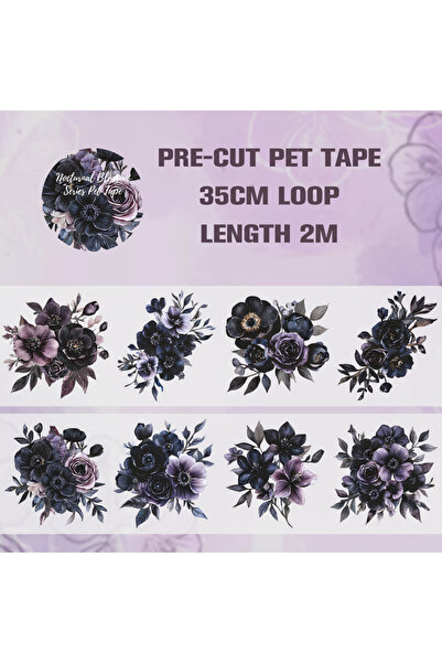 Choice4 F Journamm 50mm*2m Vintage Floral Tape Stickers PET Material for Scra...