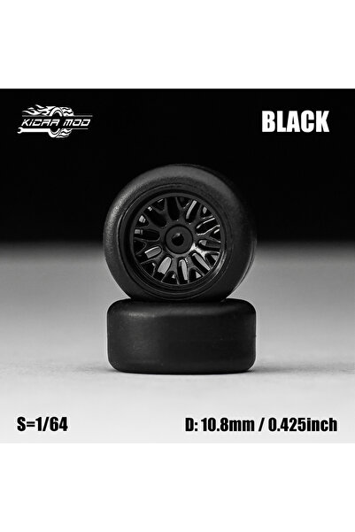 choice2 سيارة نموذجية MMW115 بمقياس 1/64 بعجلات سوداء وإطارات ثابتة، تأتي مع ...