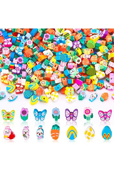 Choice20 60pcs C 30/60/120 Pcs Fruits Polymer Clay Beads Spacer Beads for Jew...
