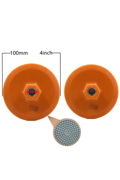 Choice5 قطعتان - 100 مم، حبيبات 150، نصف قطعة - 80/100 مم، قرص تلميع رطب/جاف،...