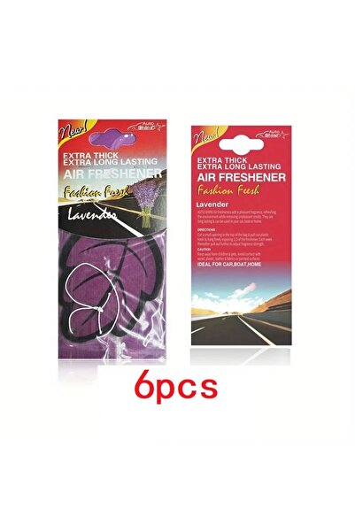 Choice26 6 قطع بنفسجي، 3-60 قطعة، معطر جو للسيارة، ورق معطر طبيعي برائحة الشا...