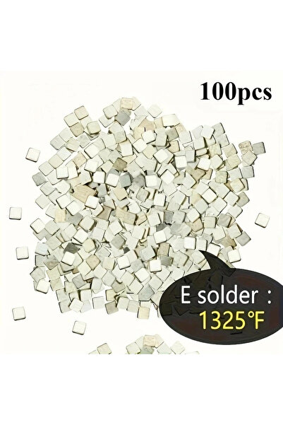 Choice8 100 Pcs Low Silver Solder Sheets 600/700/800°C - High/Med/Low Temp DI...