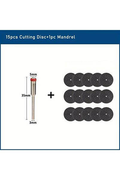 Choice3 مجموعة من 16 قطعة من أقراص القطع الكاشطة ذات ساق 3.0 وقطر 32 مم مع مح...