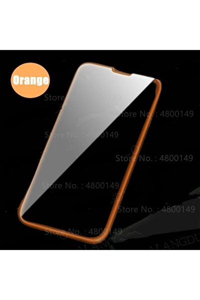 Choice27 واقي شاشة مضيء برتقالي اللون لهاتف آيفون 14 برو ماكس، 3 قطع، مناسب ل...